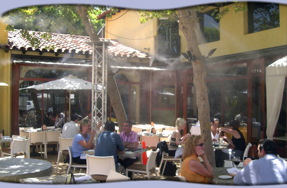 Restaurant Misters for Patio Cooling